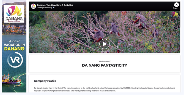 Plus de 200 exposants au salon virtuel du tourisme Danang FantastiCity 2022